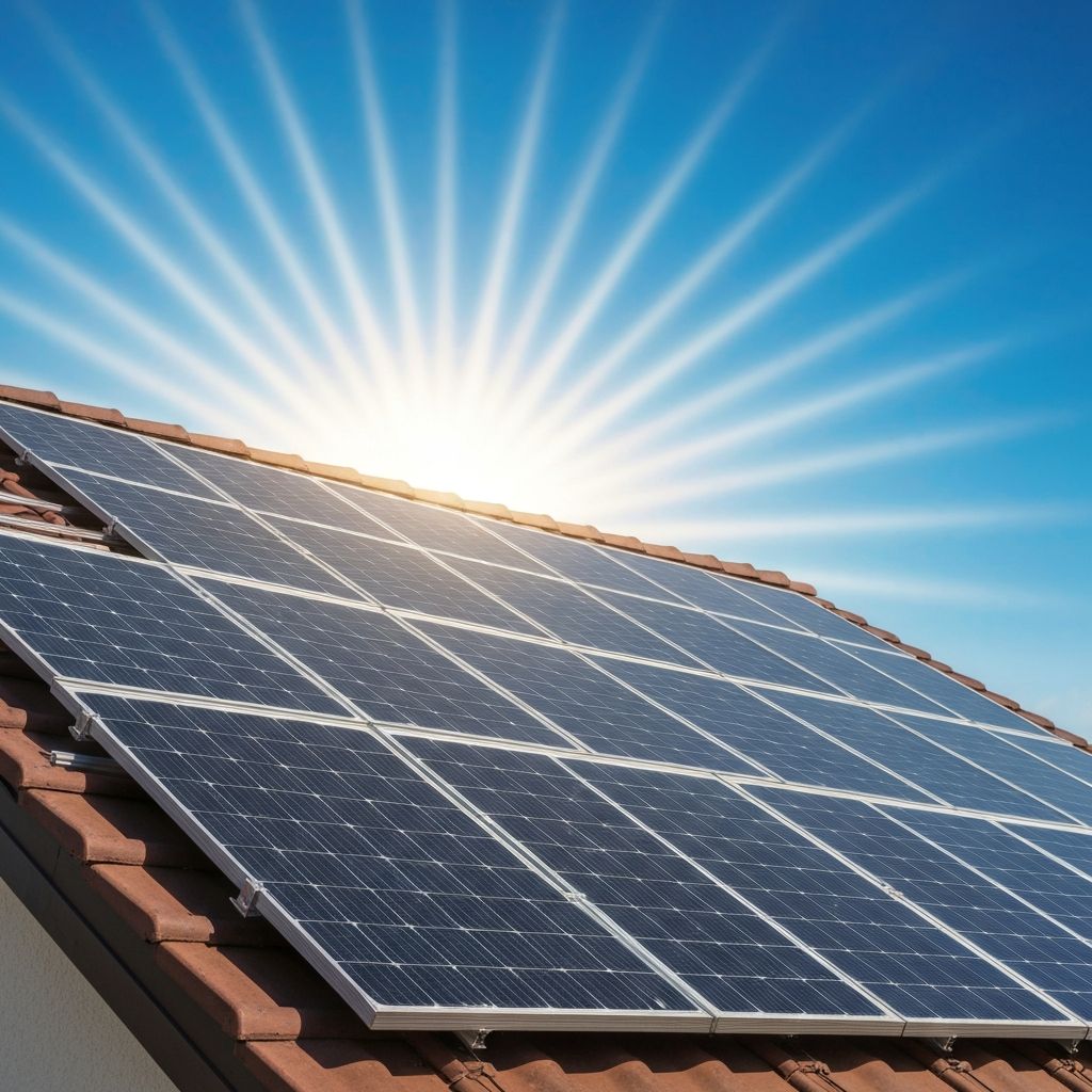 Panneaux solaires sur toiture